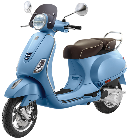 blue vespa scooter online